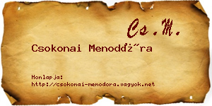 Csokonai Menodóra névjegykártya